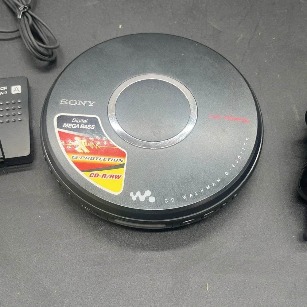 Sony Walkman CD Player D-EJ017CK Portable Car Ready Mega Bass Black TESTED